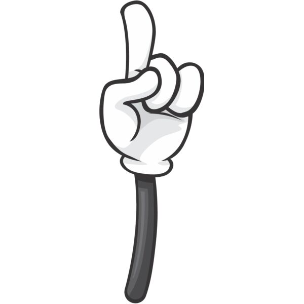 Cartoon Hand Pointing Finger 1 Thumbnail