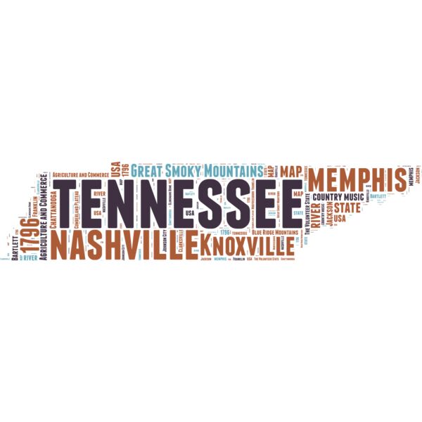 Tennessee Cities Map 1 Thumbnail