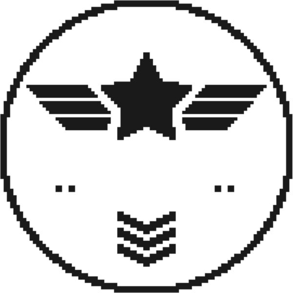 Military Pixel Star Chevron Emblem 1 Thumbnail