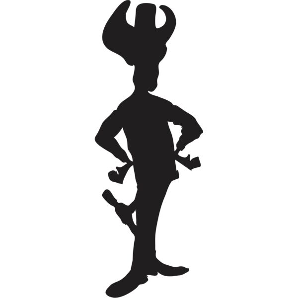 Cartoon Cowboy Silhouette 1 Thumbnail