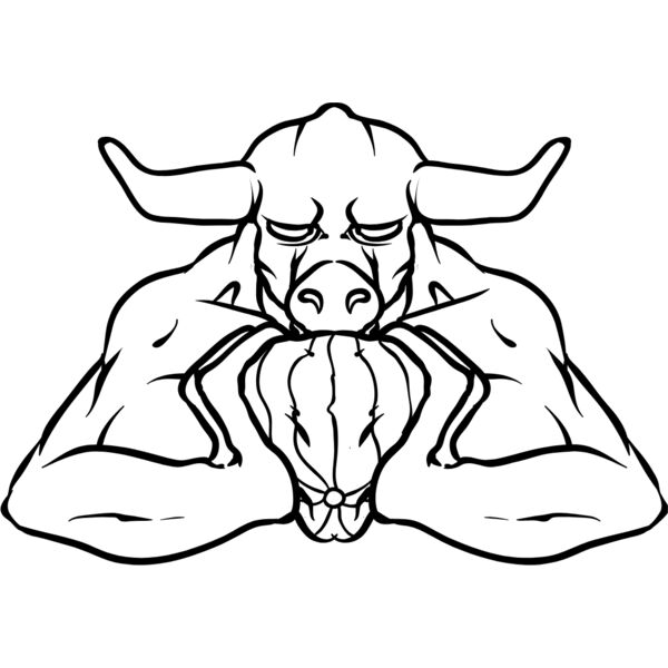 Bull White Mascot 1 Thumbnail