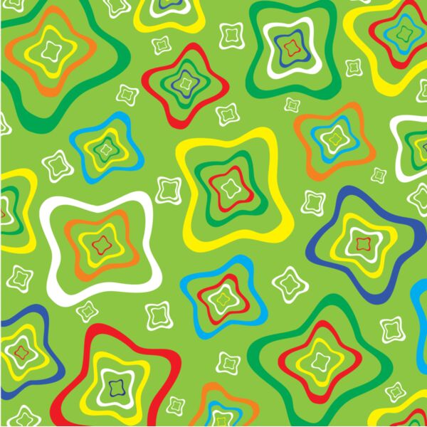 Groovy Flower Star Background 1 Thumbnail