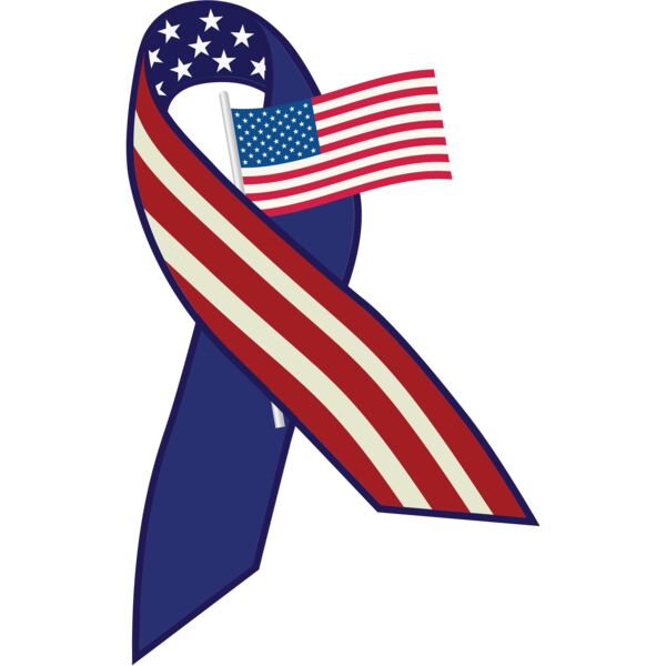 USA America Awareness Ribbon 3 Thumbnail
