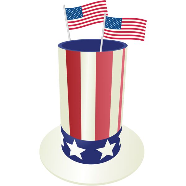 USA America Uncle Sam Hat 2 Thumbnail
